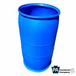 PA Container 30 Gallon Blue Plastic Drum (no lids) pacontainer.com