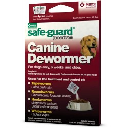 PA Container | Safe-Guard  (Merck) Canine Dewormer - (three 4 gram pouches) | pacontainer.com